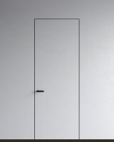 NVISIBLE STANDART(ПРЯМОЕ ОТКРЫВАНИЕ) 42 ММ ПОД ПОКРАСКУ АЛЮМИНИЕВАЯ КРОМКА ЧЕРНЫЙ1 ДГ 