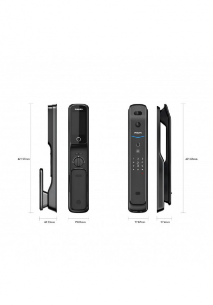 ЭЛЕКТРОННЫЙ ДВЕРНОЙ ЗАМОК  PHILIPS EASYKEY DDL709-FVP-7HWS